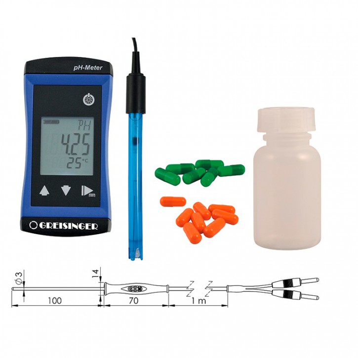 G1501-SET | Komplett-Set zur pH-/Temperaturmessung