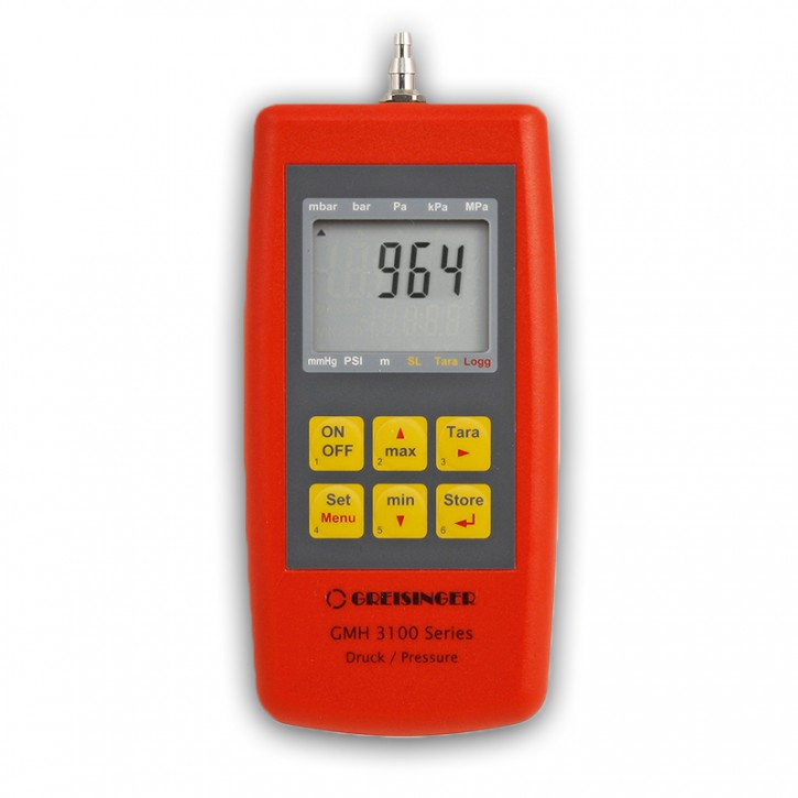 GMH 3181-07B | manometer for over/under and differential pressure with logging and alarm function