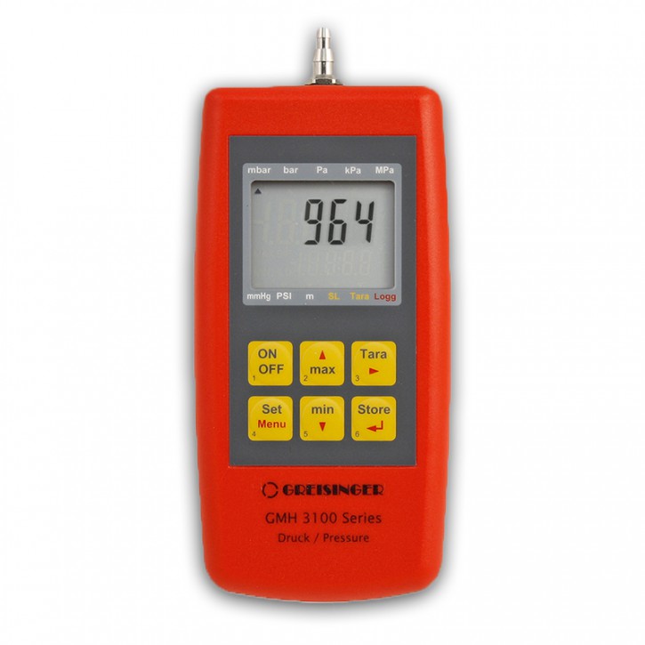 GMH 3181-07H | Manometer für Über-/Unter- und Differenzdruck mit Logger- und Alarmfunktion