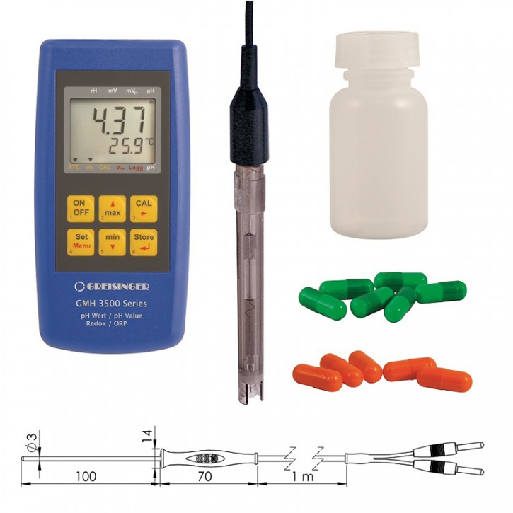 GMH 3511-G100 | Komplettset zur pH-/Temperaturmessung