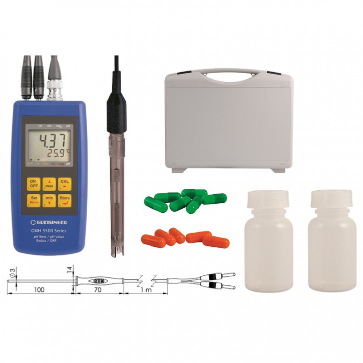 GMH 3531-SET100 | Komplettset zur pH-/Temperaturmessung