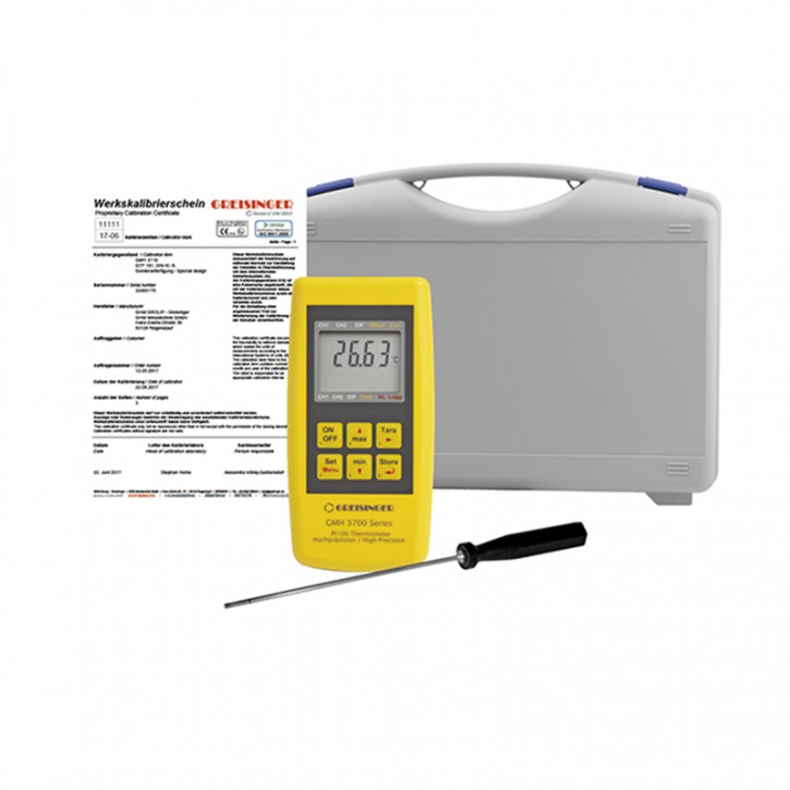GMH 3710/SET1 | Temperaturmessset mit ISO-Kalibrierzeritfikat und Fühler