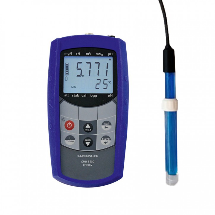 GMH 5530-G135 | wasserdichtes pH-/Redox-/Temperatur-Handmessgerät inkl. Elektrode