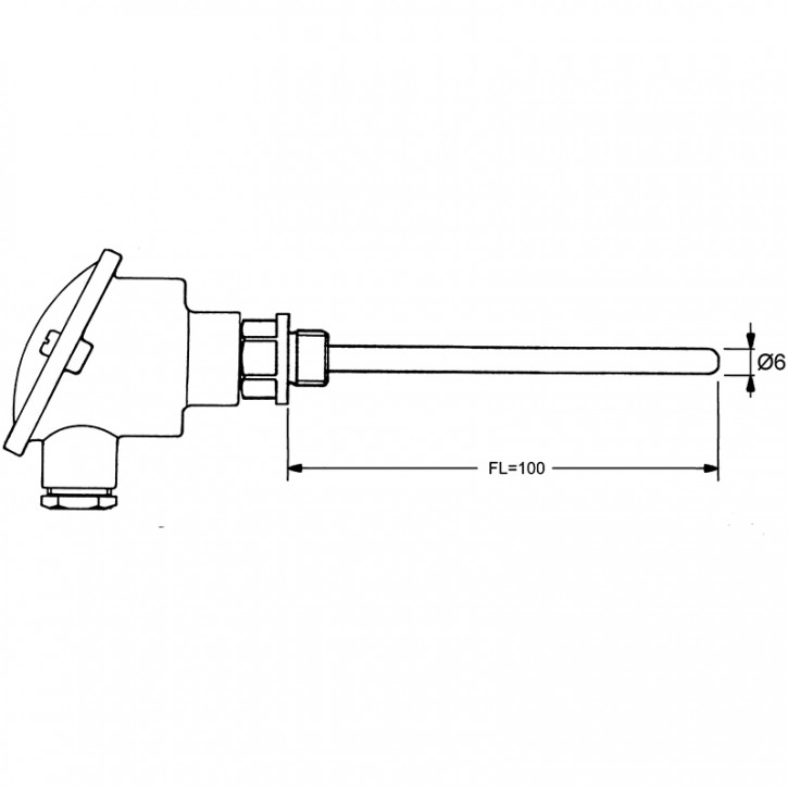GTF 103 | Industrie-Temperaturfühler mit Anschlusskopf