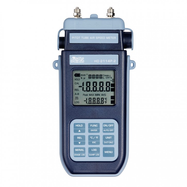 HD2114P.2 | micro manometer-thermometer for pitot tubes with data logger